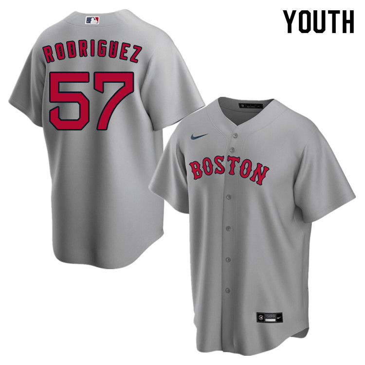 Nike Youth #57 Eduardo Rodriguez Boston Red Sox Baseball Jerseys Sale-Gray - Click Image to Close